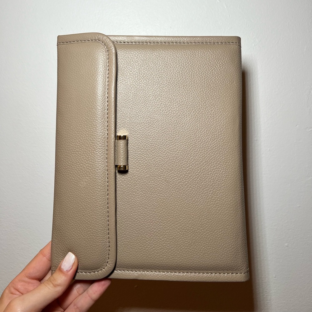 Pottery Barn Leather Makeup Brush Travel Case